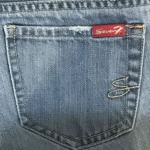 Seven7 Blue Denim Jeans Size 24 Distressed Look